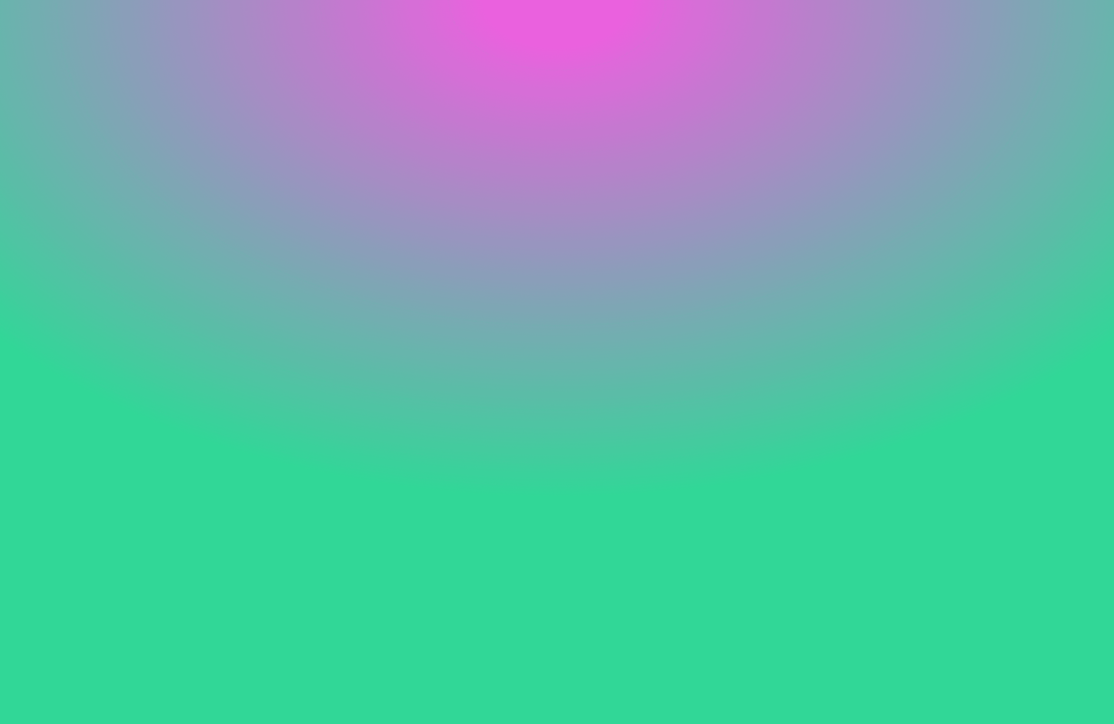 The green and pink background of the home page
